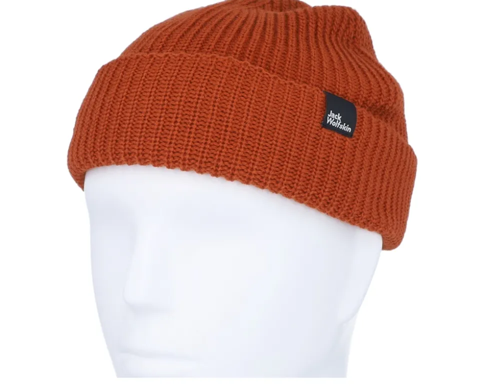Fischer Beanie Intense Rust Cuff - Jack Wolfskin