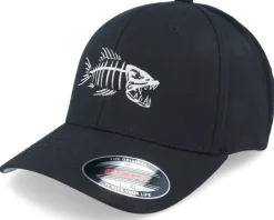 Fish Bones Black Flexfit - Skillfish