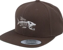 Fish Bones Black Snapback - Skillfish