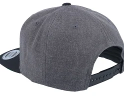 Fish Bones Charcoal Grey/Black Snapback - Skillfish