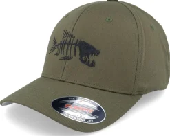 Fish Bones Olive Flexfit - Skillfish