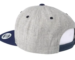 Fishing Circle Grey/Navy Snapback - Hunter