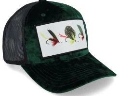 Fishing Flies Velvet Green/Black Trucker - Skillfish