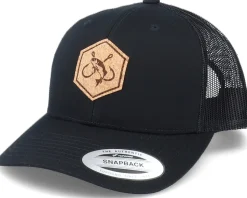 Fishing Hooks Patch Black Trucker - Hunter