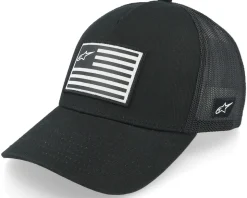 Flag Hat Black/Black Trucker - Alpinestars