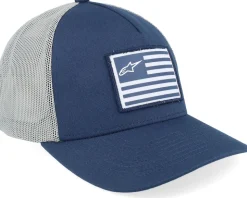 Flag Hat Navy/Grey Trucker - Alpinestars