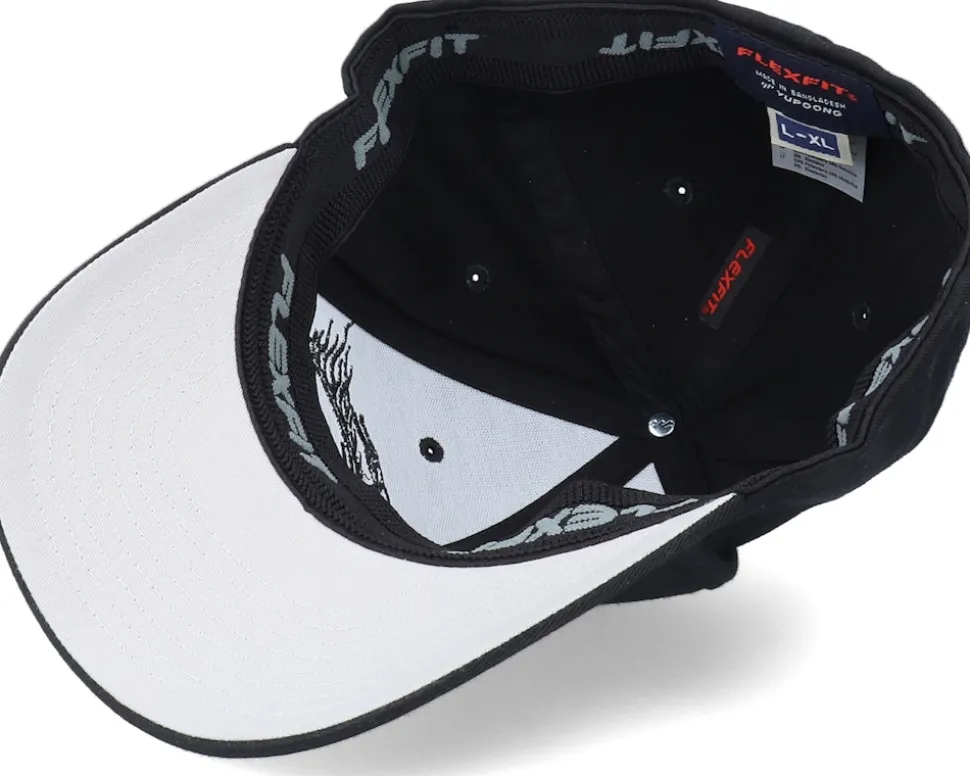 Flame Bike Logo Black On Black Flexfit - Born To Ride