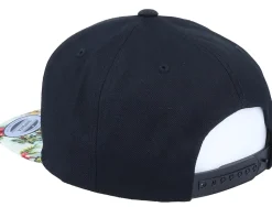 Flamingo Silhouette Black/Floral Mint Snapback - Iconic