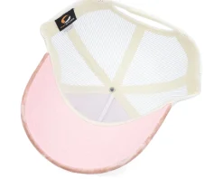 Flamingo Velvet Peach/Ivory A-frame Trucker - Calza Pennello