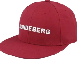 Flat Peak Cap Cabernet Snapback - J.Lindeberg