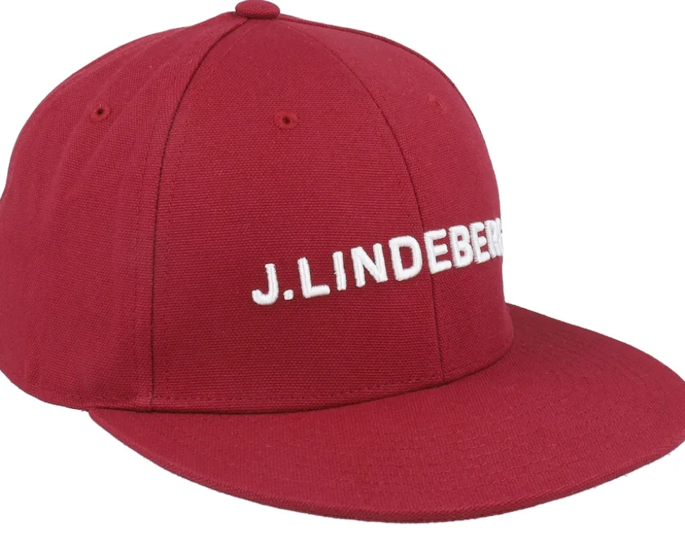 Flat Peak Cap Cabernet Snapback - J.Lindeberg