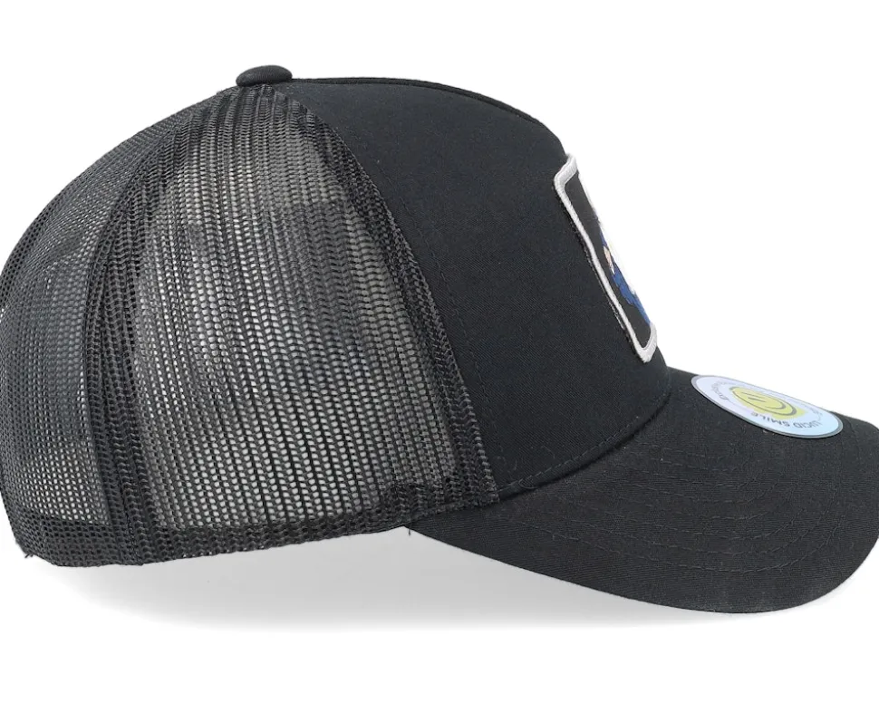 Flexing Cash Pach Black A-framed Trucker - Lucid Smile