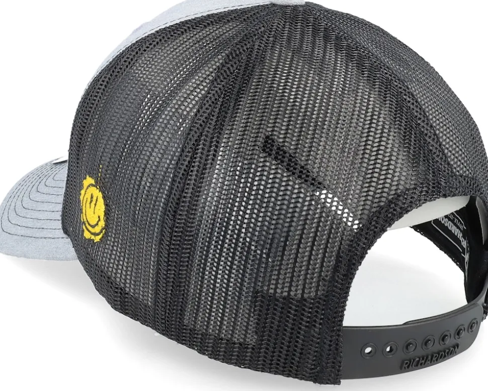 Flexing Cash Patch Heather Grey/Black Trucker - Lucid Smile