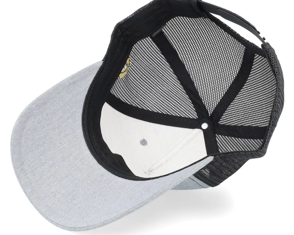 Flexing Cash Patch Heather Grey/Black Trucker - Lucid Smile