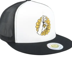 Flower Smile White/Black A-fram Trucker - Lucid Smile