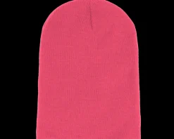 Fluorescent Pink Long Blank Beanie - Beechfield