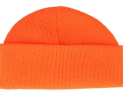 Fluorescent Orange Short Blank Beanie - Beechfield
