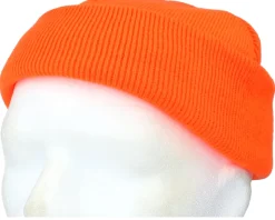 Fluorescent Orange Short Blank Beanie - Beechfield