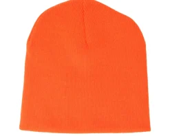 Fluorescent Orange Traditional Blank Beanie - Beechfield