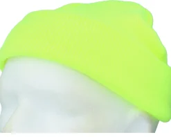 Fluorescent Yellow Short Blank Beanie - Beechfield