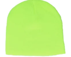 Fluorescent Yellow Traditional Blank Beanie - Beechfield