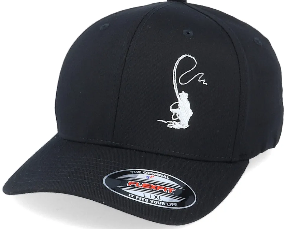 Fly Fisher Silhouette Black Flexfit - Skillfish