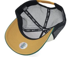 Food Oysters Off White/Dark Green A-Frame Trucker - Djinns