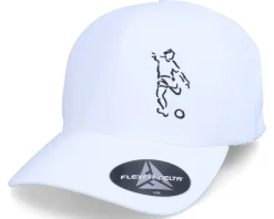 Football Player Stencil Delta White Flexfit - Forza