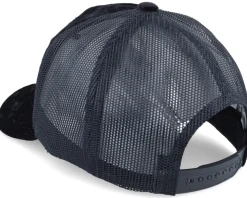 Football Soccer Player Patch Velvet Black Trucker - Iconic