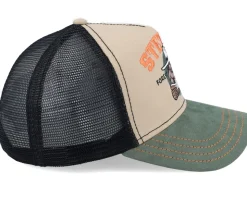 Forest Patrol Beige/Black/Green Trucker - Stetson