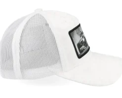 Formula Racing Cars Velvet White A-Frame Trucker - Calza Pennello