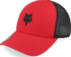 Fox Head Hat Flame Red/Black Trucker - Fox