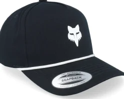 Fox Head Rope Hat Black A-Frame Adjustable - Fox