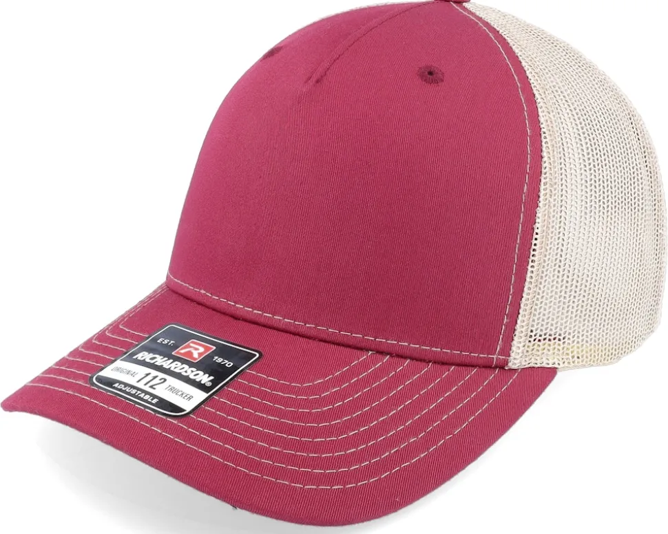 112fp Split Cardinal/Tan Trucker - Richardson