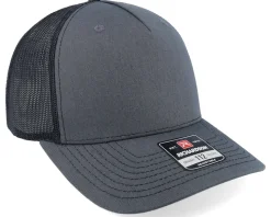 112fp Split Charcoal/Black Trucker - Richardson