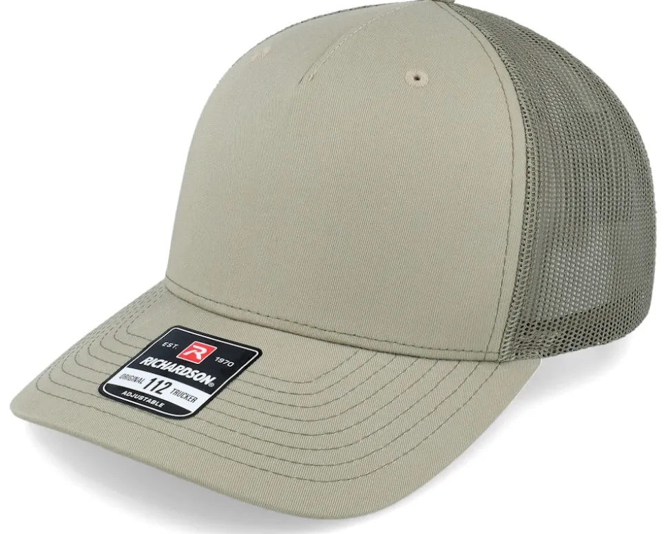 112fp Split Pale Khaki/Loden Trucker - Richardson