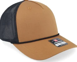 112fpr Split Caramel/Black/Black Rope Trucker - Richardson