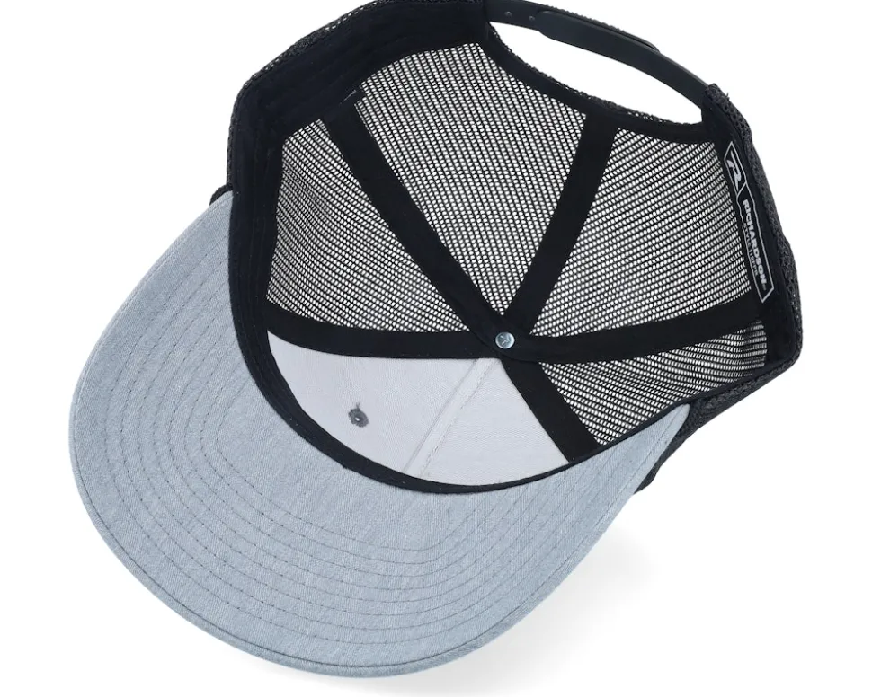 112fpr Split Heather Grey/Black/Black Rope Trucker - Richardson