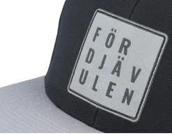För Djävulen Patch Black/Silver Snapback - Kränkt!