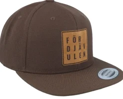 För Djävulen Patch Dark Brown Snapback - Kränkt!