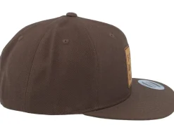 För Djävulen Patch Dark Brown Snapback - Kränkt!