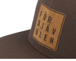 För Djävulen Patch Dark Brown Snapback - Kränkt!