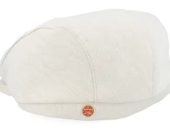 Frankie Como Beige Flat Cap - Mayser