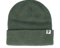 Frankie Recycled Beanie Black Forest Cuff - Upfront
