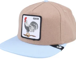 Free Range Wildlife Tan/Light Blue Snapback - Goorin Bros.