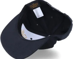 French Lily Applique Black Snapback - Iconic