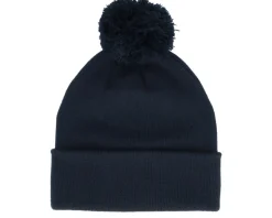 French Navy Pom Blank Beanie - Beechfield