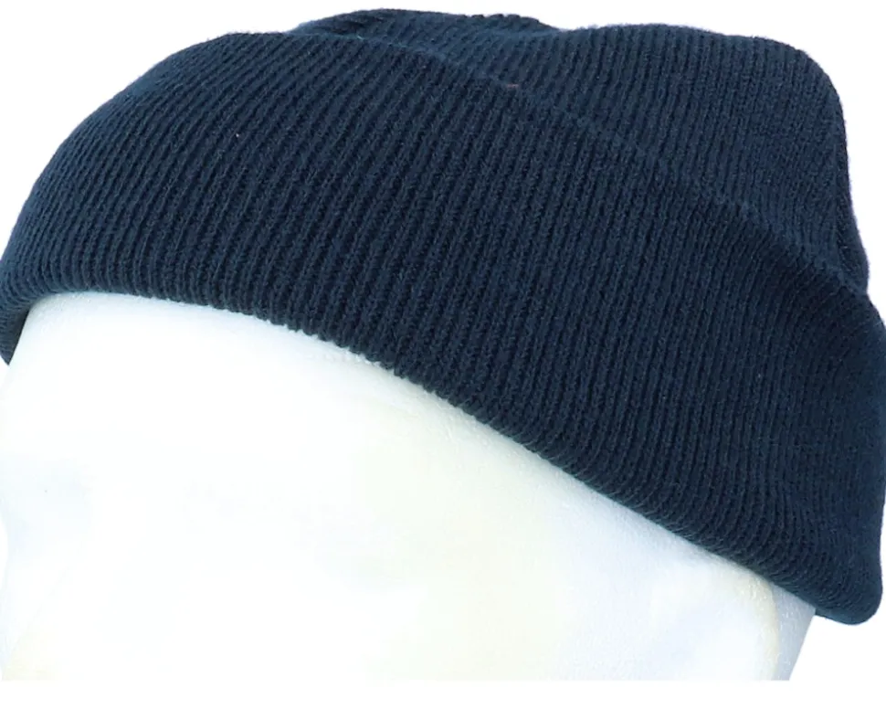 French Navy Short Blank Beanie - Beechfield