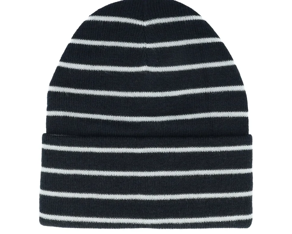 French Navy/Soft White Deep Striped Cuff - Beechfield