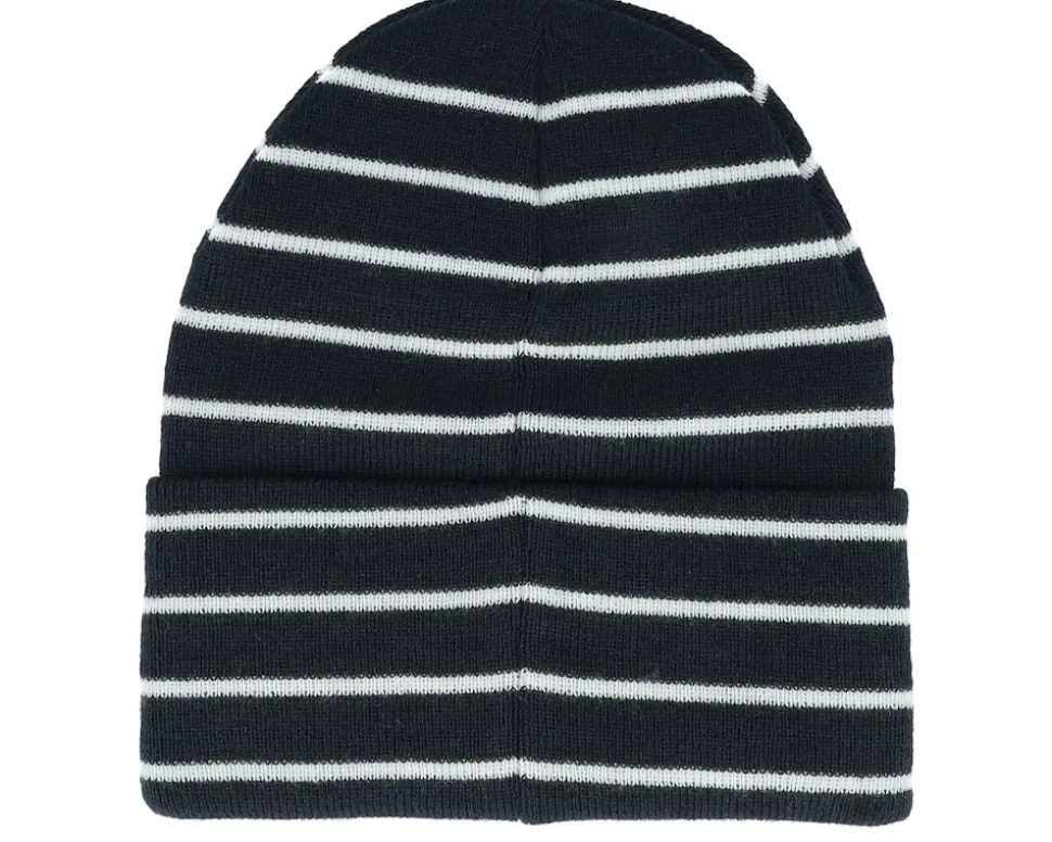 French Navy/Soft White Deep Striped Cuff - Beechfield